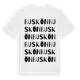 White t-shirt med Buskön ordlek t-shirt
