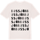 Vintage White t-shirt med Bussjön ordlek t-shirt