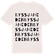 Vintage White t-shirt med Byssjaheden ordlek t-shirt