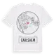 White t-shirt med Carlshem t-shirt