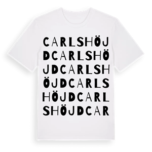 Carlshöjd ordlek t-shirt – ekologisk bomull t-shirt från Pinshirt
