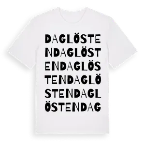 Daglösten ordlek t-shirt – ekologisk bomull t-shirt från Pinshirt