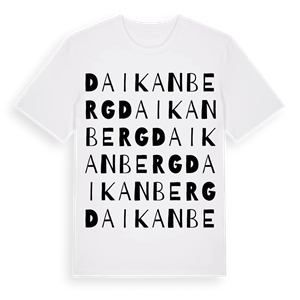 Daikanberg ordlek t-shirt – ekologisk bomull t-shirt från Pinshirt