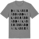 Mid Heather Gray t-shirt med Daikanbrännan ordlek t-shirt
