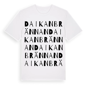 Daikanbrännan ordlek t-shirt – ekologisk bomull t-shirt från Pinshirt