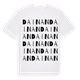White t-shirt med Dainan ordlek t-shirt