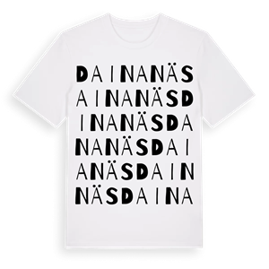 Dainanäs ordlek t-shirt – ekologisk bomull t-shirt från Pinshirt