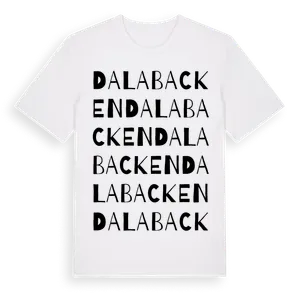 Dalabacken ordlek t-shirt – ekologisk bomull t-shirt från Pinshirt