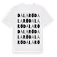 White t-shirt med Dalarö ordlek t-shirt