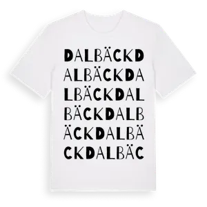 Dalbäck ordlek t-shirt – ekologisk bomull t-shirt från Pinshirt