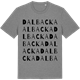 Mid Heather Gray t-shirt med Dalbacka ordlek t-shirt