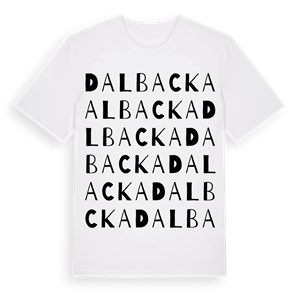 Dalbacka ordlek t-shirt – ekologisk bomull t-shirt från Pinshirt