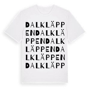 Dalkläppen ordlek t-shirt – ekologisk bomull t-shirt från Pinshirt