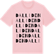 Pink Cotton t-shirt med Dalliden ordlek t-shirt