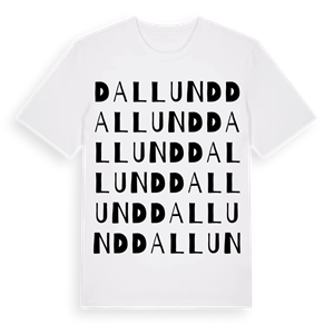 Dallund ordlek t-shirt – ekologisk bomull t-shirt från Pinshirt