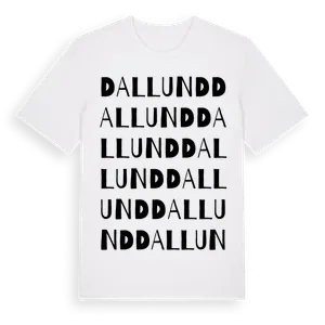 Dallund ordlek t-shirt – ekologisk bomull t-shirt från Pinshirt