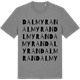 Mid Heather Gray t-shirt med Dalmyran ordlek t-shirt