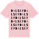 Pink Cotton t-shirt med Dalsby ordlek t-shirt