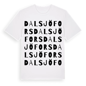 Dalsjöfors ordlek t-shirt – ekologisk bomull t-shirt från Pinshirt