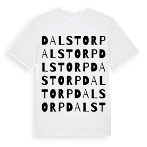 Dalstorp ordlek t-shirt – ekologisk bomull t-shirt från Pinshirt