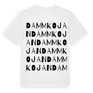 Dammkojan ordlek t-shirt – ekologisk bomull t-shirt från Pinshirt