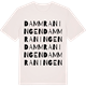 Vintage White t-shirt med Dammraningen ordlek t-shirt