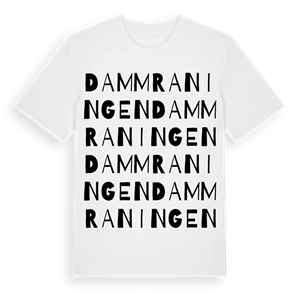 Dammraningen ordlek t-shirt – ekologisk bomull t-shirt från Pinshirt