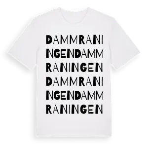 Dammraningen ordlek t-shirt – ekologisk bomull t-shirt från Pinshirt