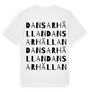 Dansarhällan ordlek t-shirt – ekologisk bomull t-shirt från Pinshirt