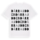 Dårraudden ordlek t-shirt