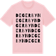 Pink Cotton t-shirt med Degerbyn ordlek t-shirt