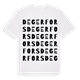 White t-shirt med Degerfors ordlek t-shirt
