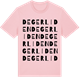 Pink Cotton t-shirt med Degerliden ordlek t-shirt