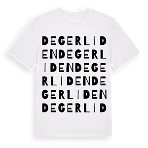 Degerliden ordlek t-shirt – ekologisk bomull t-shirt från Pinshirt