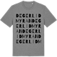 Mid Heather Gray t-shirt med Degerlidmyran ordlek t-shirt