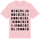 Pink Cotton t-shirt med Degerlund ordlek t-shirt