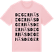Pink Cotton t-shirt med Degernäs ordlek t-shirt