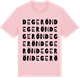 Pink Cotton t-shirt med Degerön ordlek t-shirt