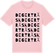 Pink Cotton t-shirt med Degerträsk ordlek t-shirt