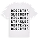 White t-shirt med Degerträsk ordlek t-shirt