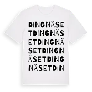 Dingnäset ordlek t-shirt – ekologisk bomull t-shirt från Pinshirt