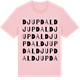 Pink Cotton t-shirt med Djupdal ordlek t-shirt