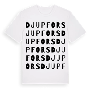Djupfors ordlek t-shirt – ekologisk bomull t-shirt från Pinshirt