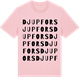 Pink Cotton t-shirt med Djupfors ordlek t-shirt