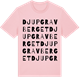 Pink Cotton t-shirt med Djupgravberget ordlek t-shirt