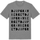 Mid Heather Gray t-shirt med Djupgravberget ordlek t-shirt