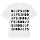 White t-shirt med Djupsund ordlek t-shirt