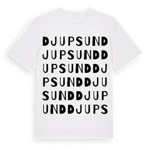Djupsund ordlek t-shirt – ekologisk bomull t-shirt från Pinshirt