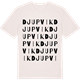 Vintage White t-shirt med Djupvik ordlek t-shirt