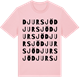 Pink Cotton t-shirt med Djursjö ordlek t-shirt